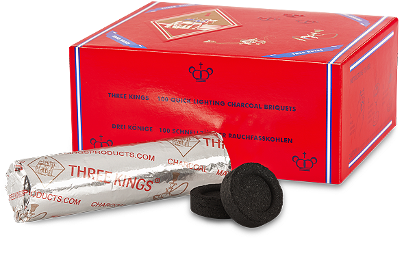 Three Kings Charcoal - 33mm Box – Arabica Hookah Store